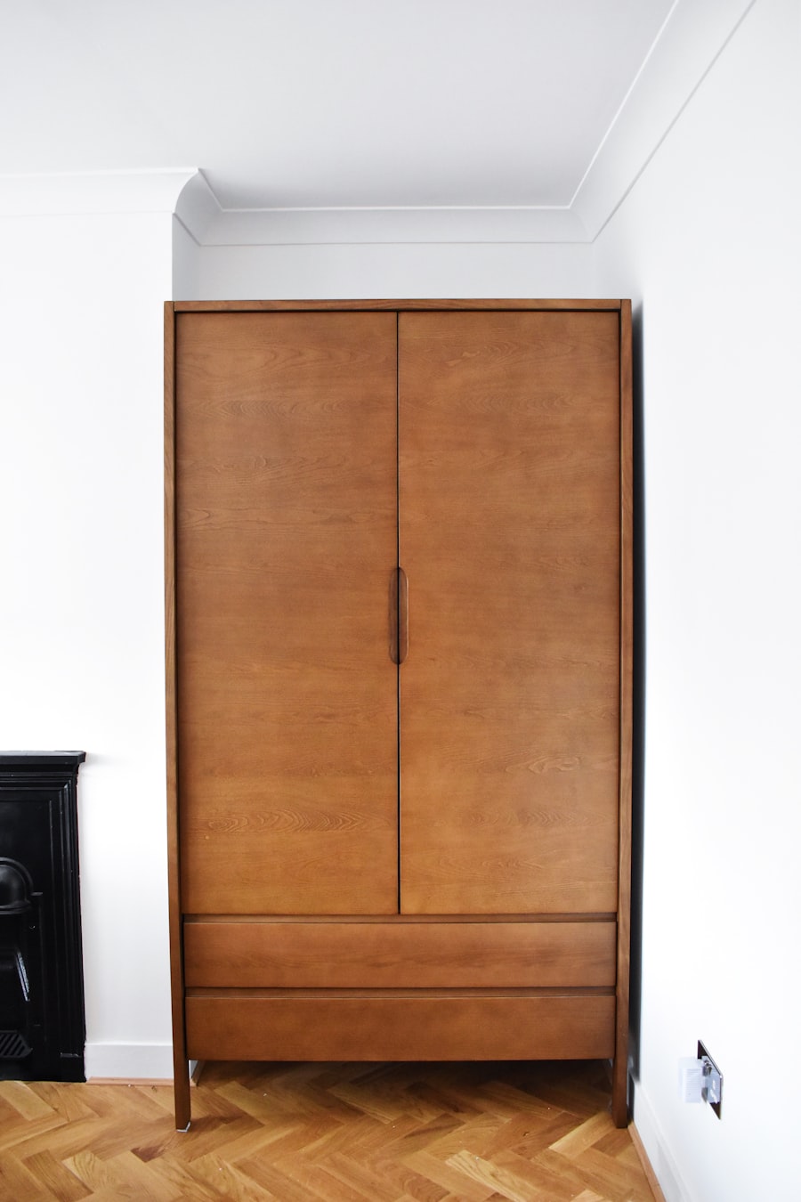 Vintage wardrobe prepped for respraying